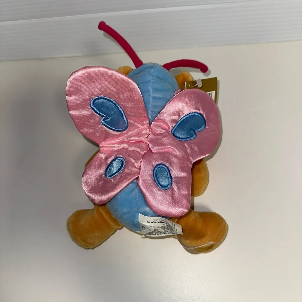 Walt Disney Easter 2000 WINNIE THE POOH AS BUTTERFLY Bean Bag STUFFED ANIMAL NEW